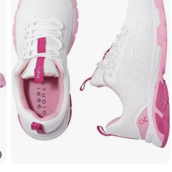 Avon Pink and White Breast Cancer Crusade Sneakers - Sz 9 - Picture 10 of 11